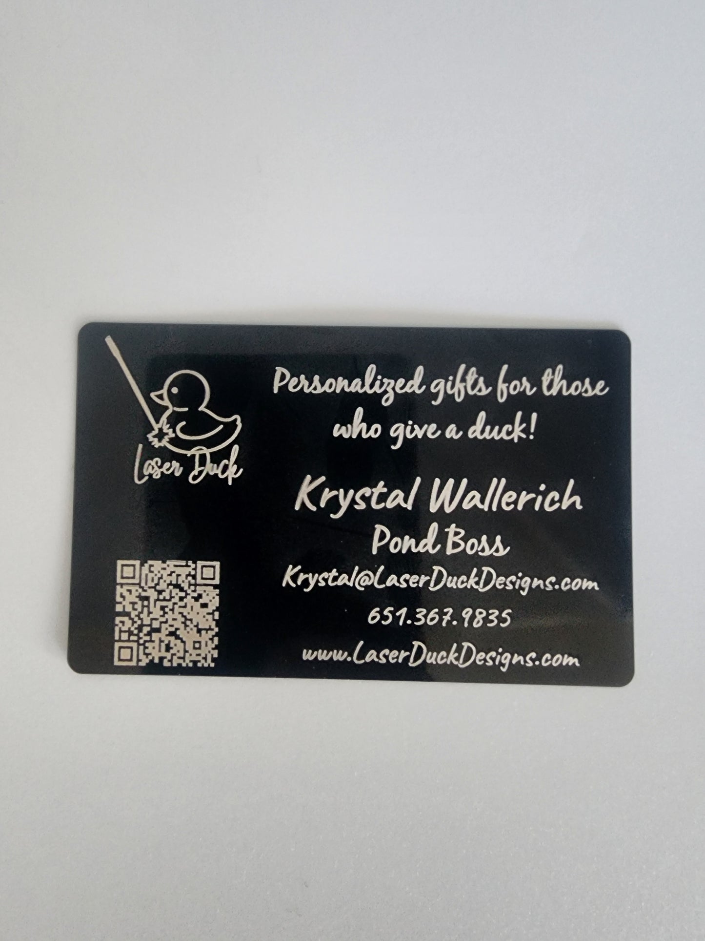 Black Aluminum Business Cards