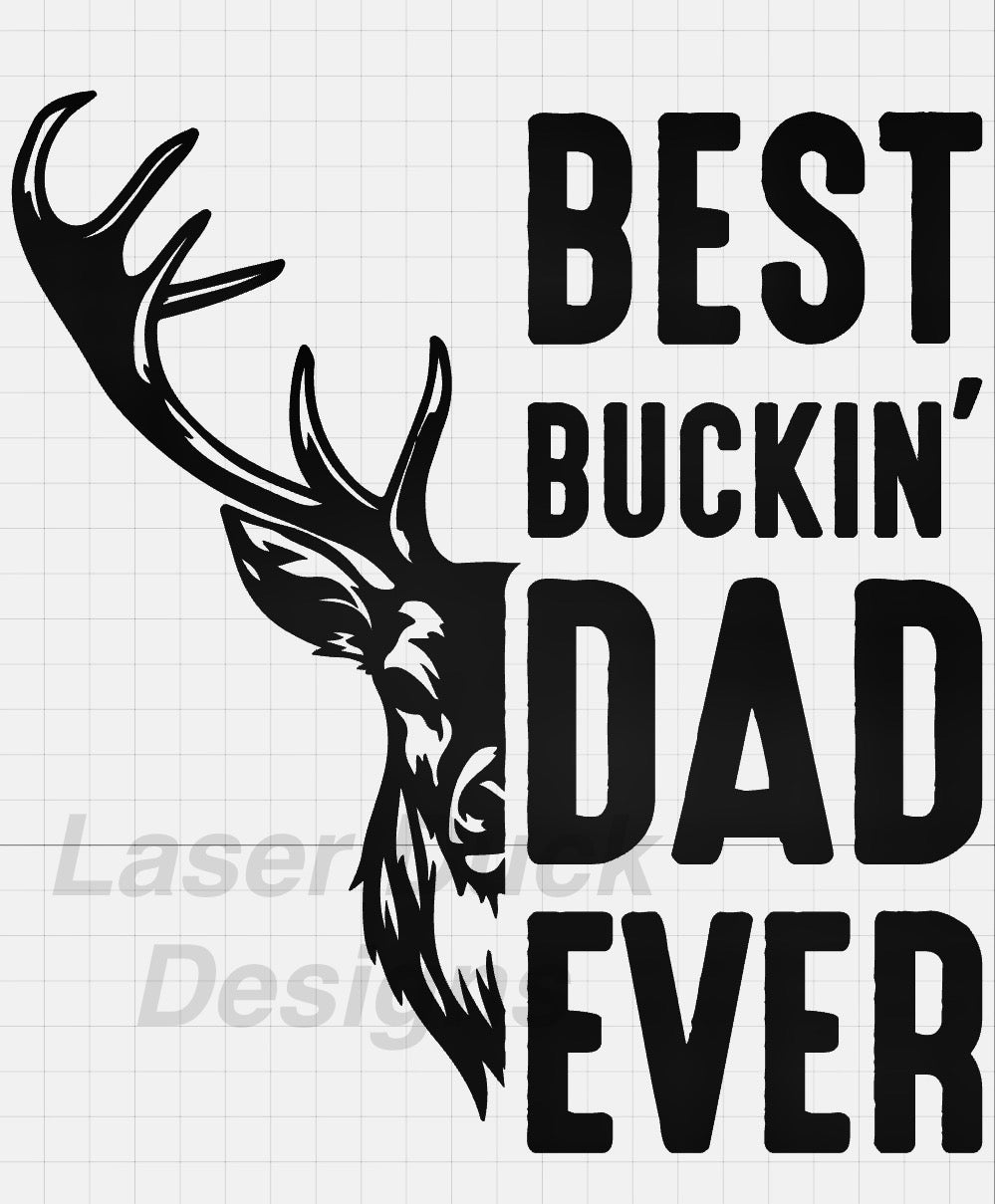 'Best Buckin' Dad Ever' 20oz Polar Camel Stainless Steel Tumbler