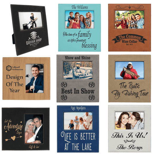 Personalized 4x6 Leatherette Photo Frame