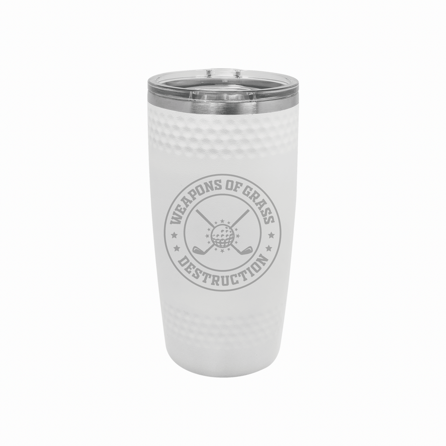 ‘Weapons of Grass Destruction’ 20oz Polar Camel White Dimple Tumbler