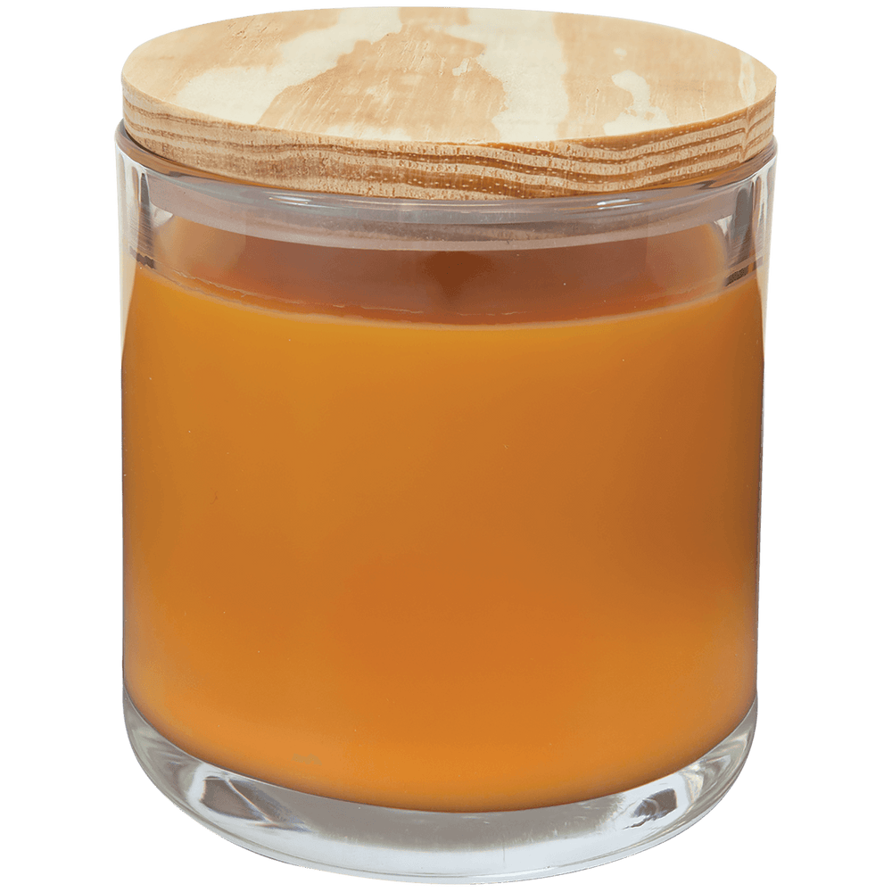 14oz Custom Engraved Candle with Wood Lid