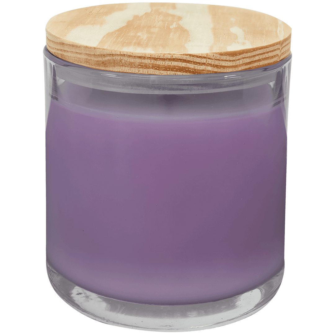14oz Custom Engraved Candle with Wood Lid