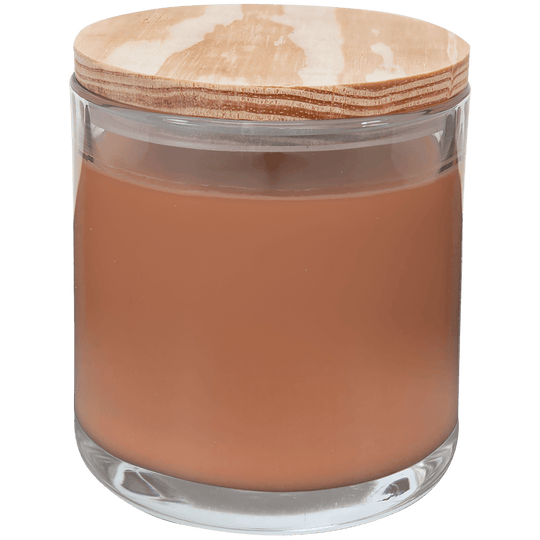 14oz Custom Engraved Candle with Wood Lid