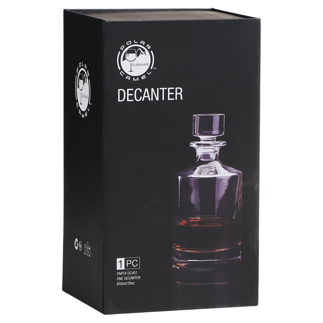 Polar Camel 850mL Round Glass Decanter
