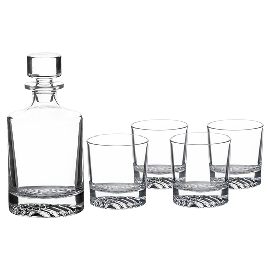 Polar Camel Round Glass Decanter Set