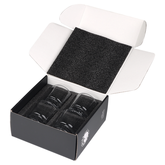 Polar Camel 9 oz. Round Rocks Glasses (4 Glasses)