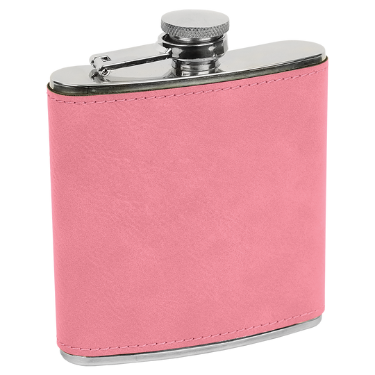 Custom 6oz Leatherette Flasks – Personalized for Any Occasion