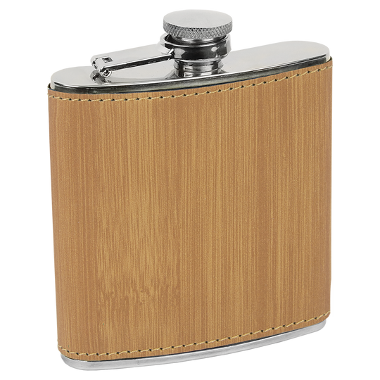 Custom 6oz Leatherette Flasks – Personalized for Any Occasion
