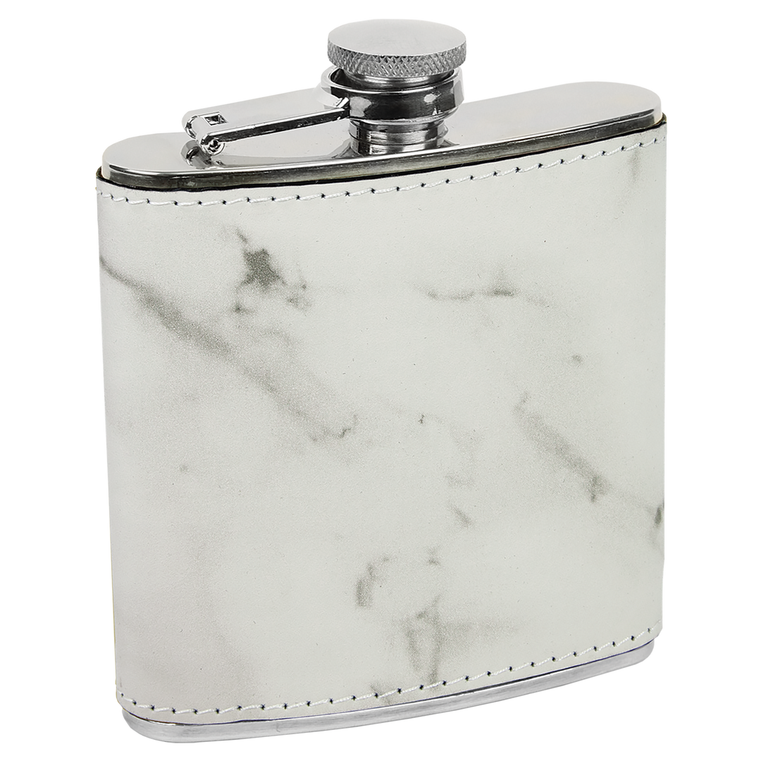 Custom 6oz Leatherette Flasks – Personalized for Any Occasion
