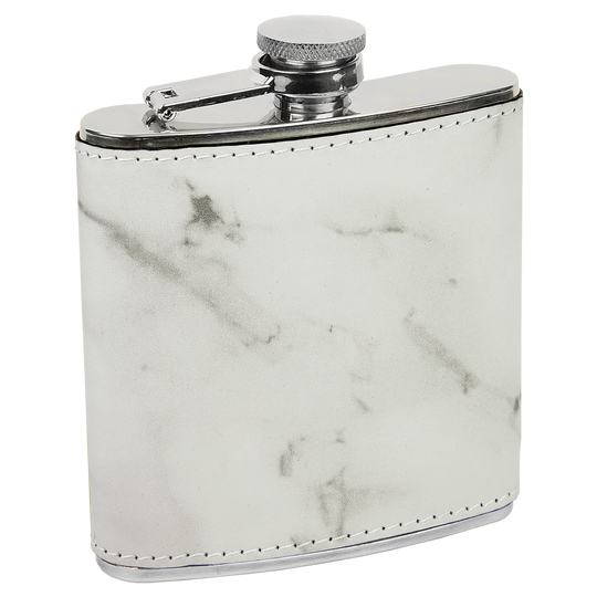 Custom 6oz Leatherette Flasks – Personalized for Any Occasion