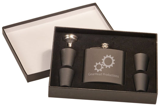 Stainless Flask Gift Set