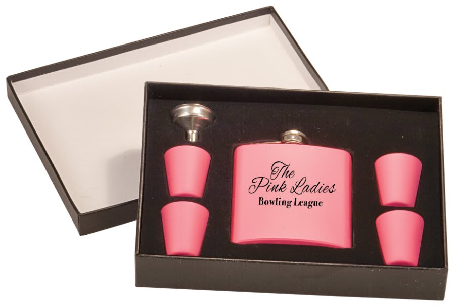 Stainless Flask Gift Set