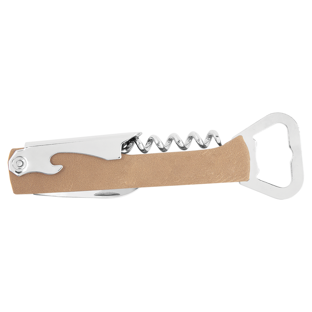 Personalized Leatherette Corkscrew Wine Openers