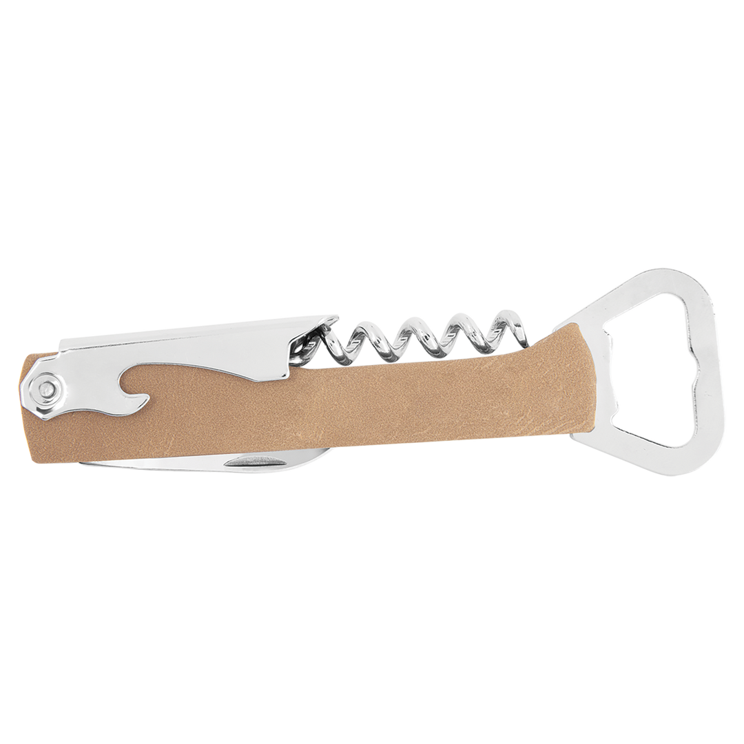 Personalized Leatherette Corkscrew Wine Openers