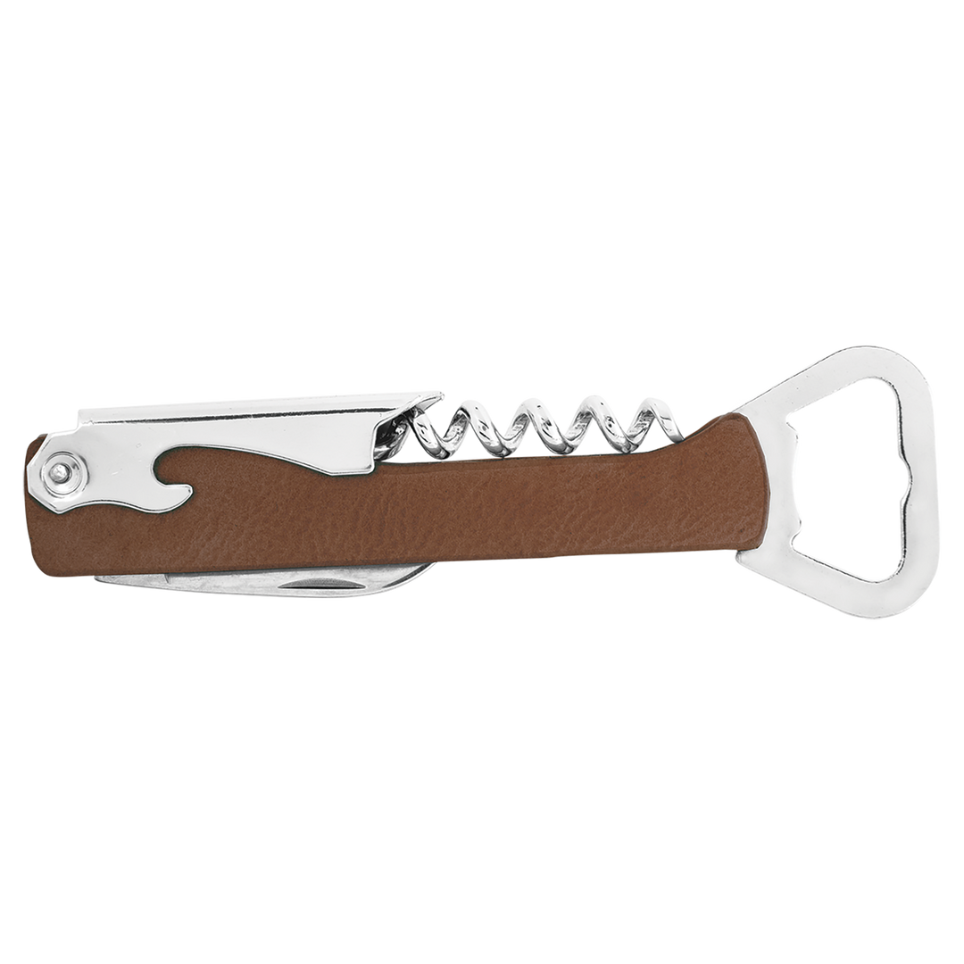 Personalized Leatherette Corkscrew Wine Openers