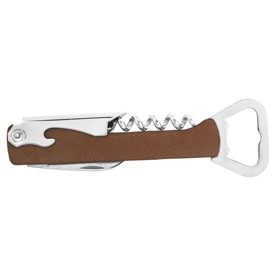 Personalized Leatherette Corkscrew Wine Openers