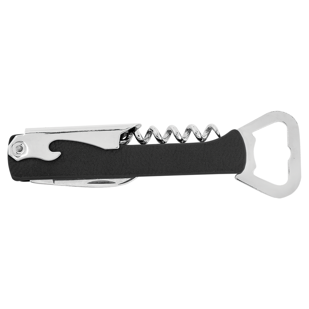 Personalized Leatherette Corkscrew Wine Openers