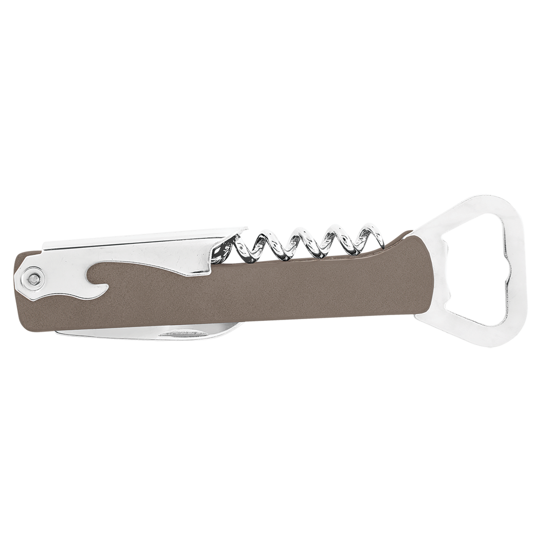 Personalized Leatherette Corkscrew Wine Openers