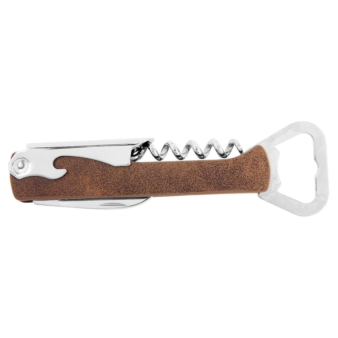 Personalized Leatherette Corkscrew Wine Openers