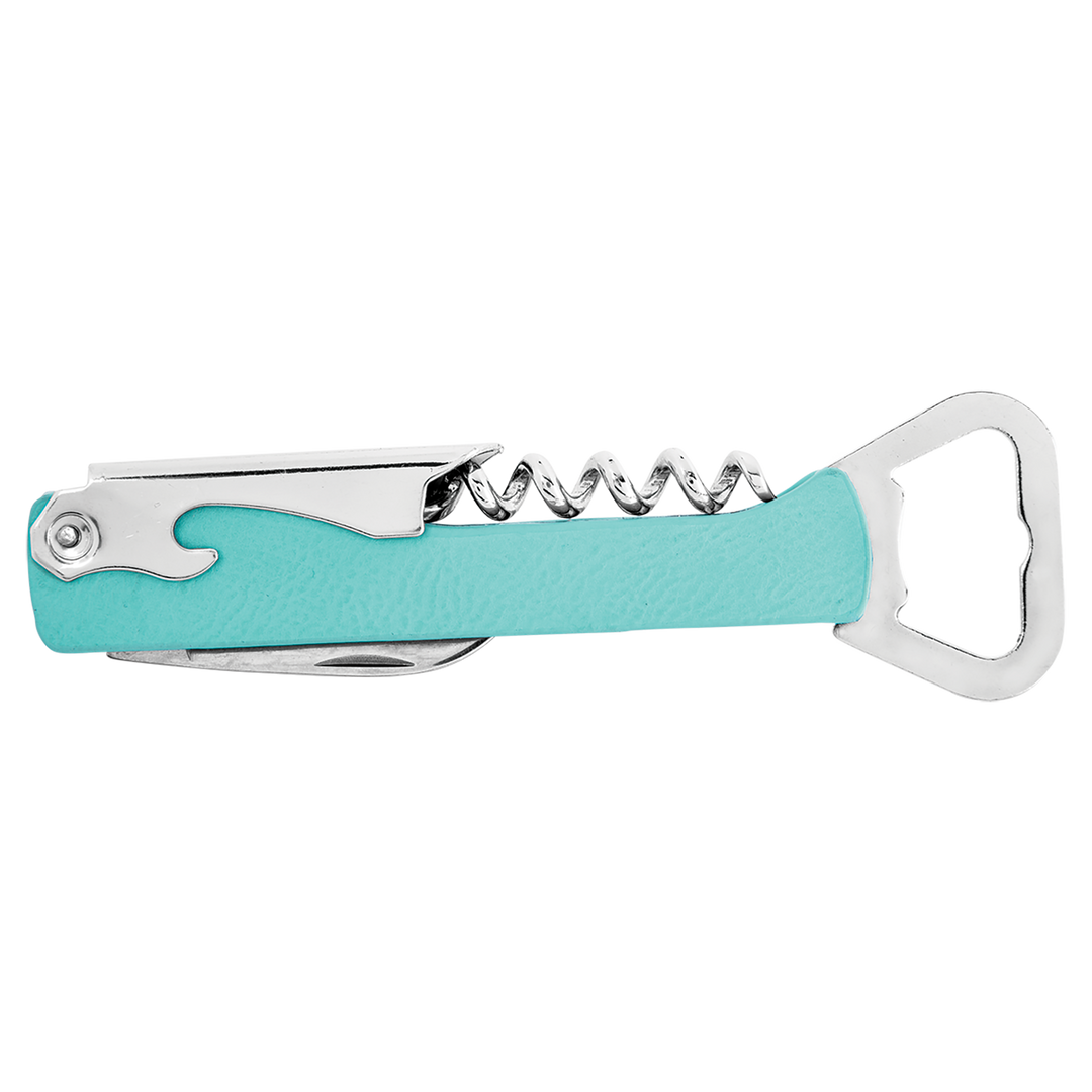 Personalized Leatherette Corkscrew Wine Openers