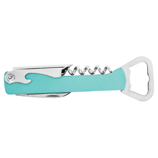 Personalized Leatherette Corkscrew Wine Openers
