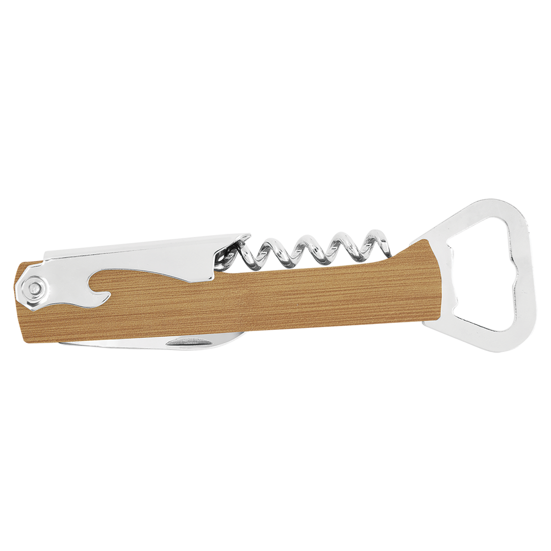 Personalized Leatherette Corkscrew Wine Openers