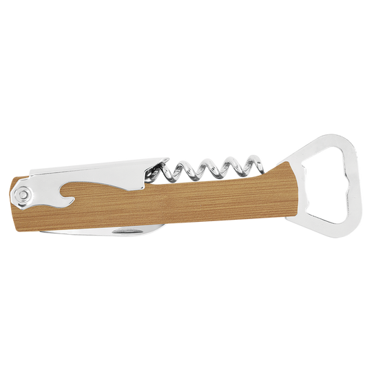 Personalized Leatherette Corkscrew Wine Openers
