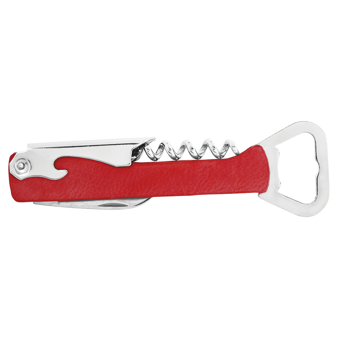 Personalized Leatherette Corkscrew Wine Openers
