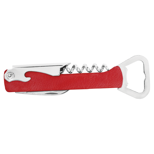 Personalized Leatherette Corkscrew Wine Openers
