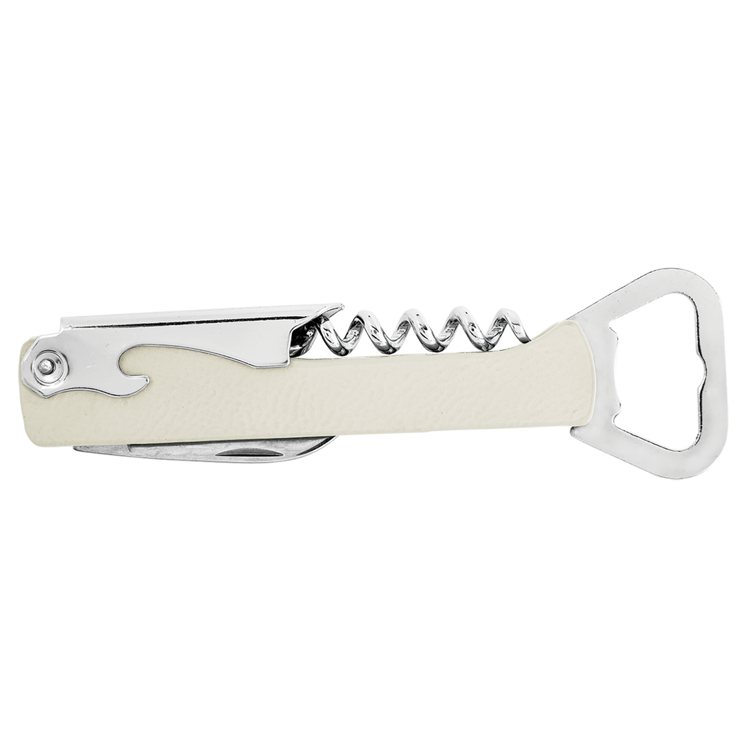 Personalized Leatherette Corkscrew Wine Openers