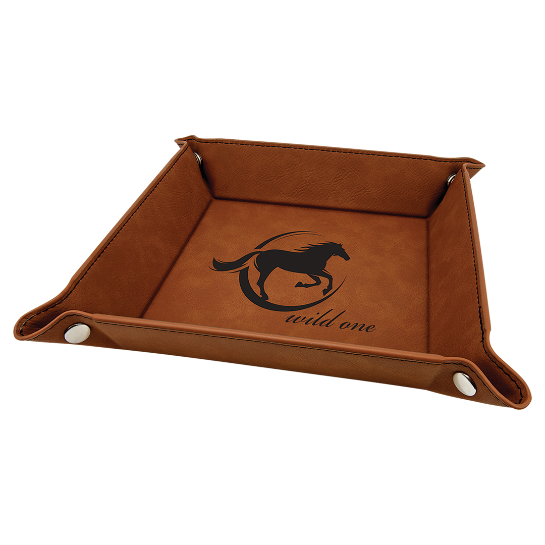 Leatherette Snap up Tray