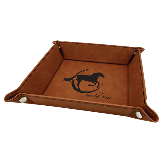 Leatherette Snap up Tray