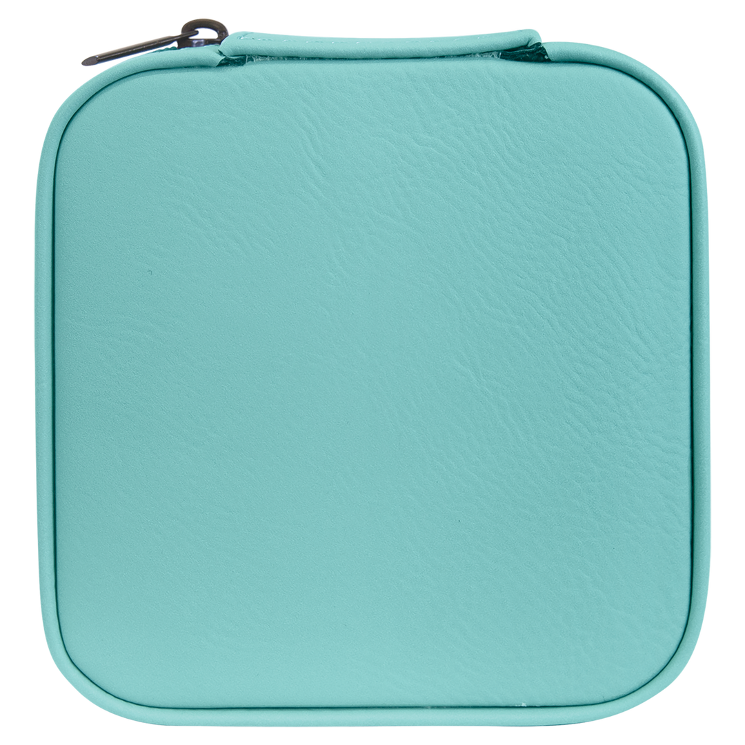 4x4 Leatherette Travel Jewelry Box – Custom Engraved