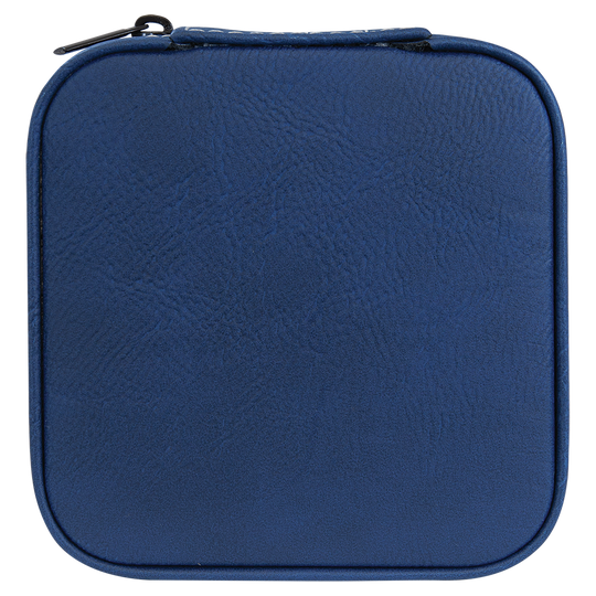 4x4 Leatherette Travel Jewelry Box – Custom Engraved