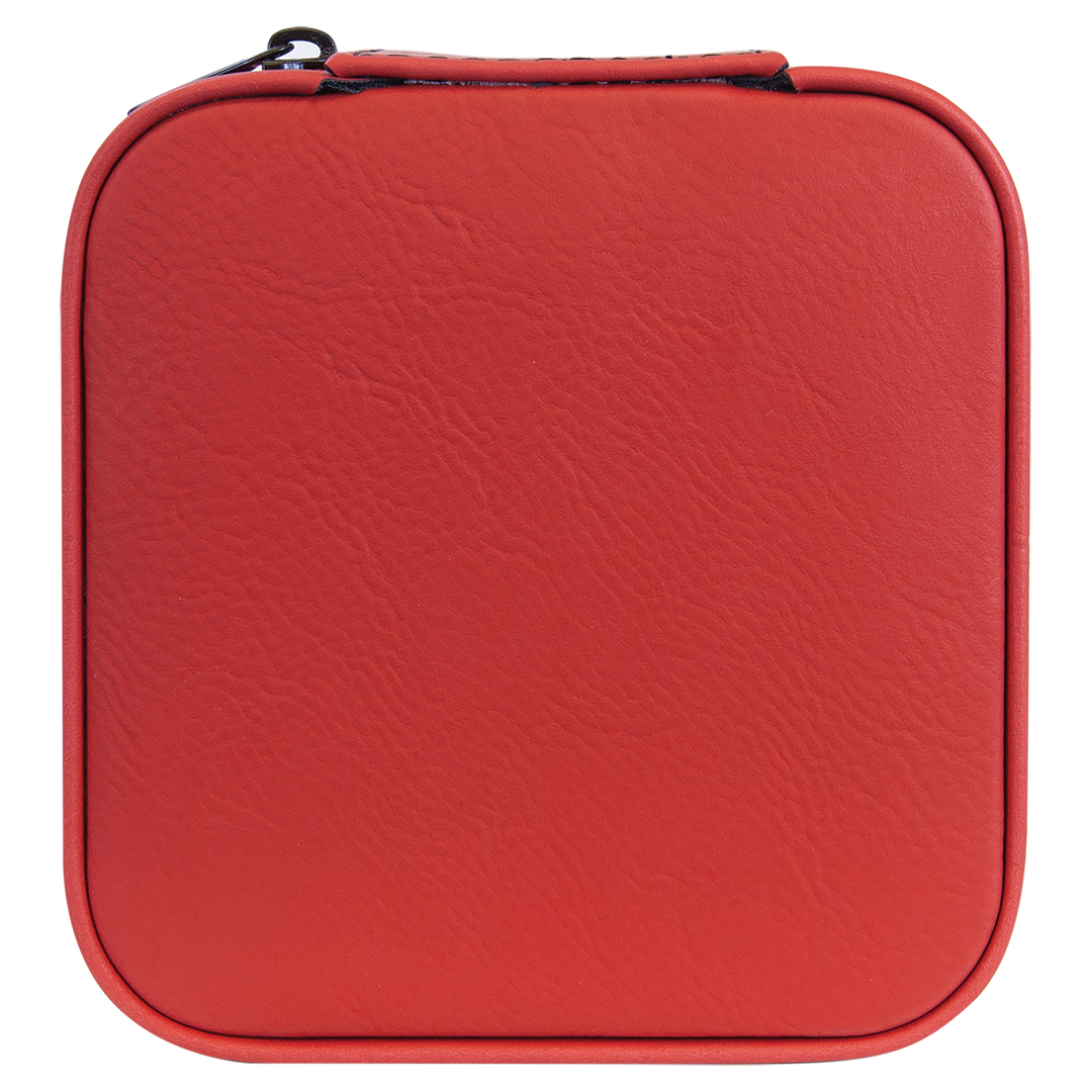 4x4 Leatherette Travel Jewelry Box – Custom Engraved