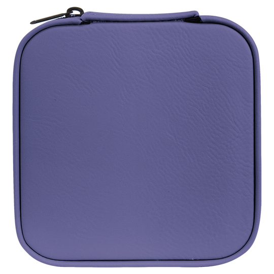 4x4 Leatherette Travel Jewelry Box – Custom Engraved