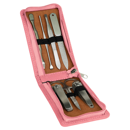 7-Piece Leatherette Manicure Set