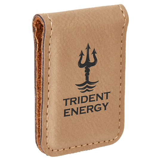 Custom Magnetic Leatherette Money Clip – Slim, Secure & Stylish