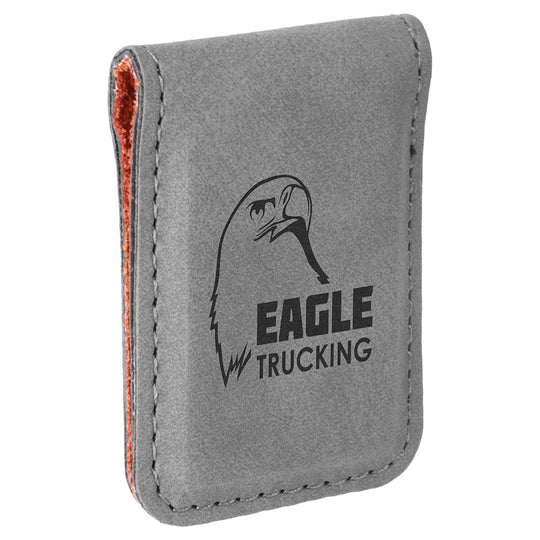 Custom Magnetic Leatherette Money Clip – Slim, Secure & Stylish