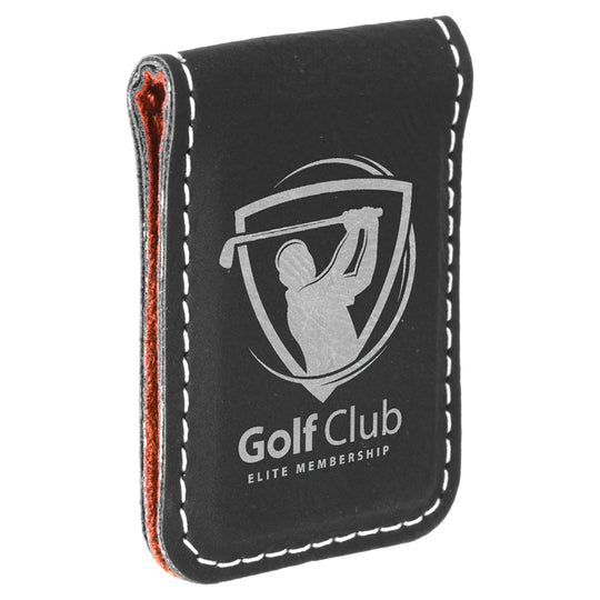 Custom Magnetic Leatherette Money Clip – Slim, Secure & Stylish