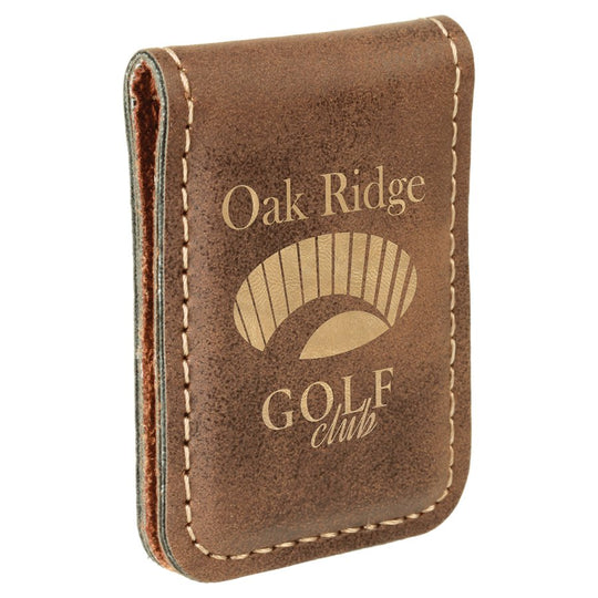 Custom Magnetic Leatherette Money Clip – Slim, Secure & Stylish