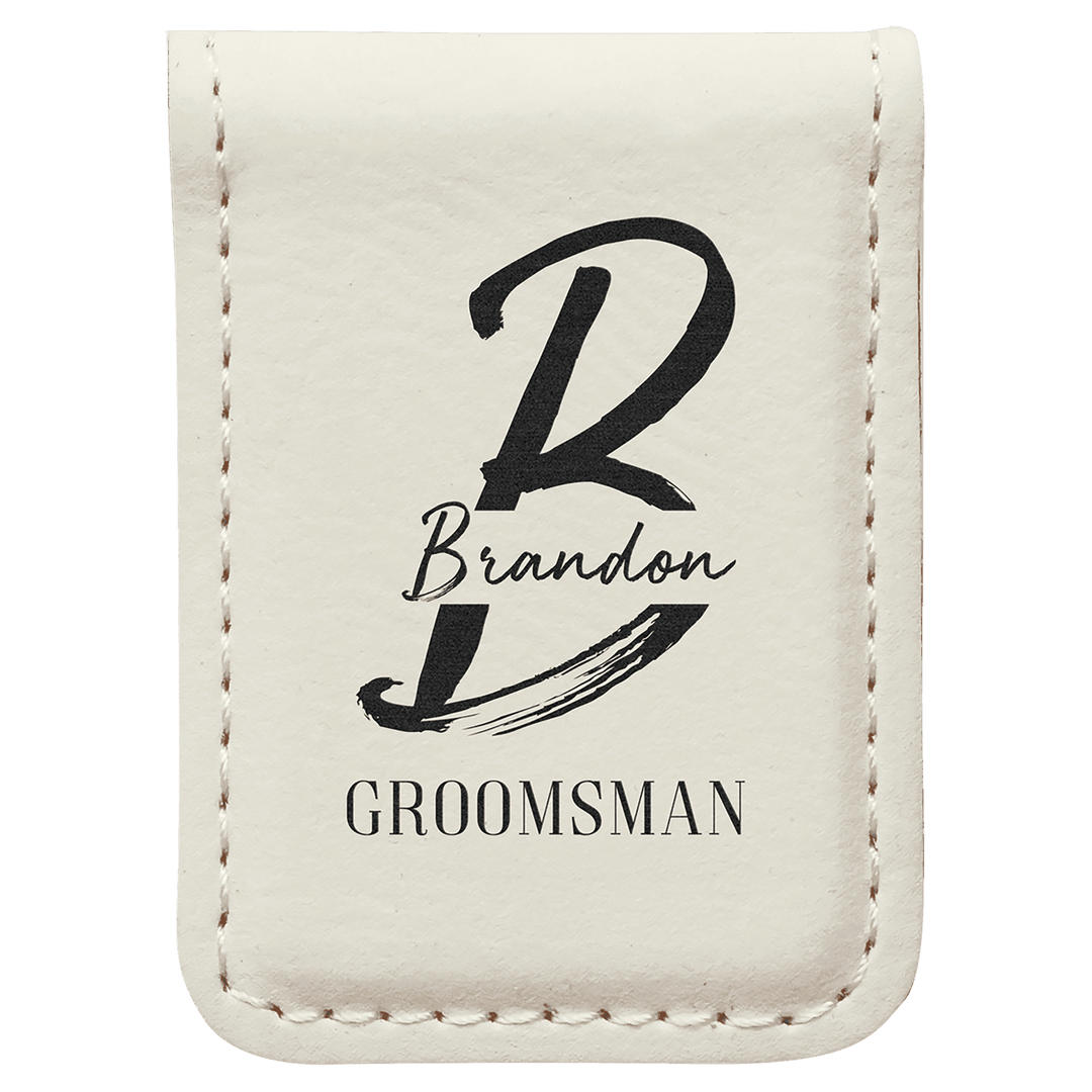 Custom Magnetic Leatherette Money Clip – Slim, Secure & Stylish
