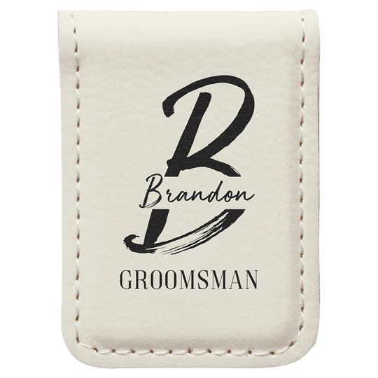 Custom Magnetic Leatherette Money Clip – Slim, Secure & Stylish