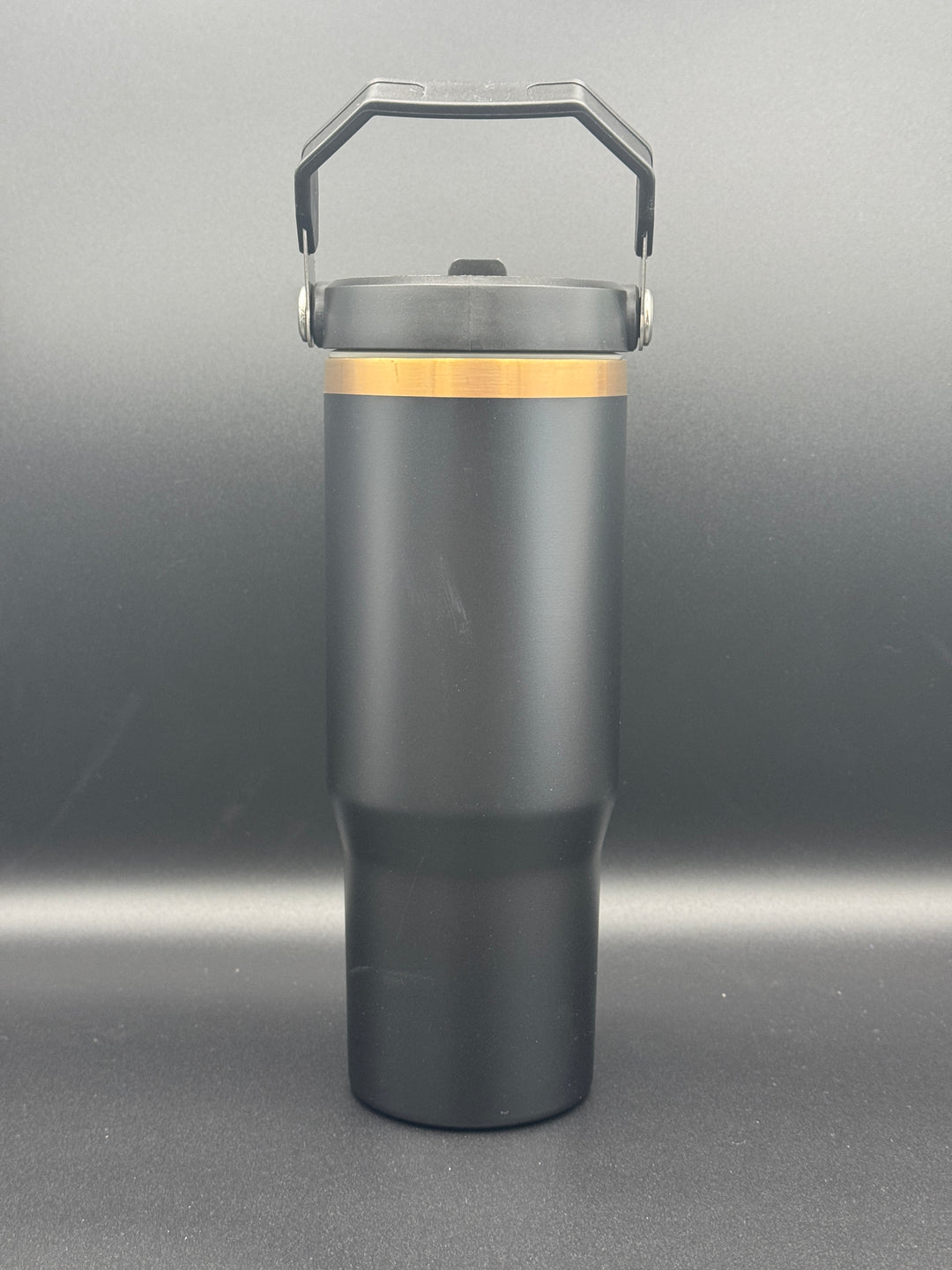 30oz Gold Plated Flip Straw Water Bottle
