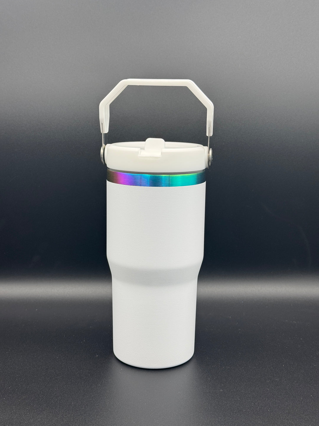 20oz Flip Straw Rainbow Plated Water Bottle