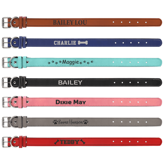 Custom Engraved Pet Collars -X-Large 27" x 1 1/4"