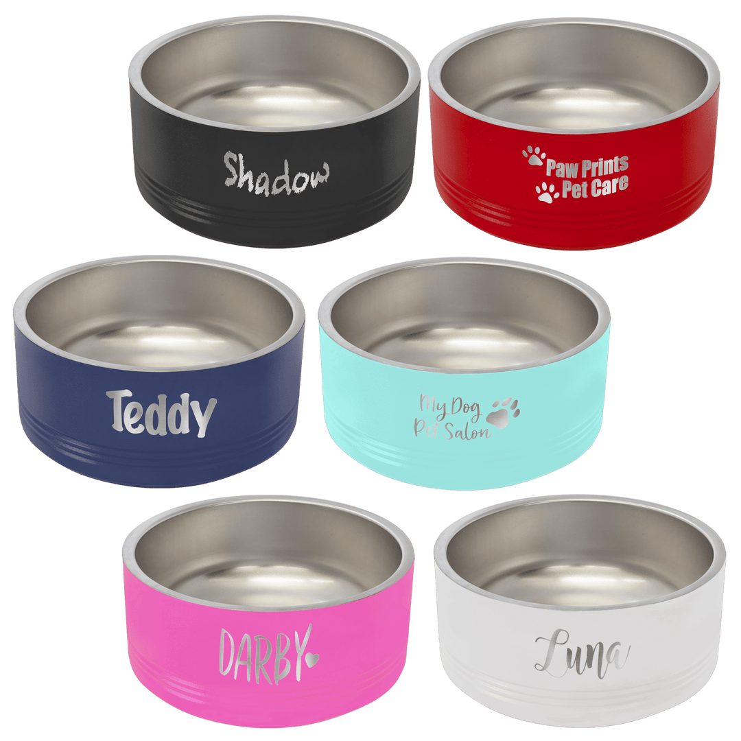 Custom Engraved Medium 32oz Pet Bowls