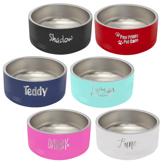 Custom Engraved Medium 32oz Pet Bowls