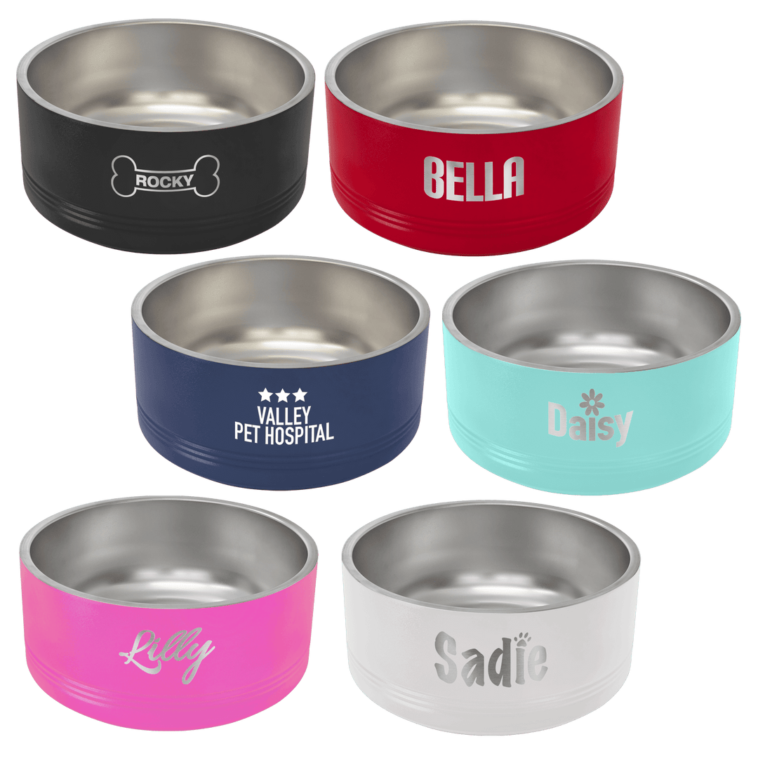 Custom Engraved Large 64oz Pet Bowls