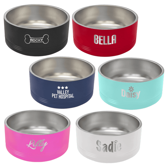 Custom Engraved Large 64oz Pet Bowls